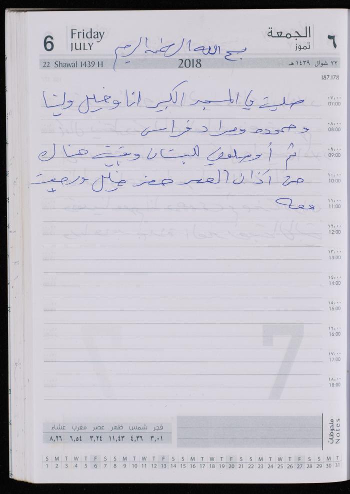 The Diary of Fadeyyeh Darabe, Dura- Hebron, 2018