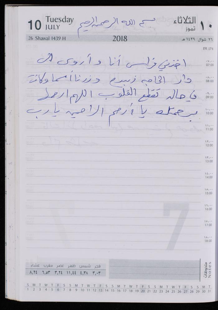 The Diary of Fadeyyeh Darabe, Dura- Hebron, 2018