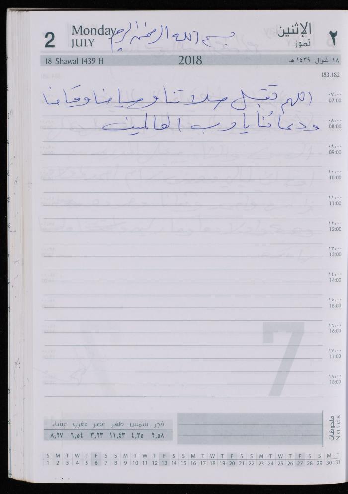 The Diary of Fadeyyeh Darabe, Dura- Hebron, 2018