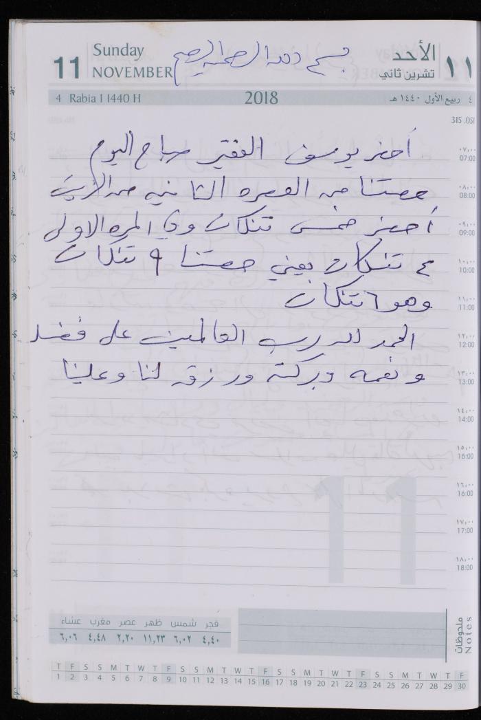 The Diary of Fadeyyeh Darabe, Dura- Hebron, 2018
