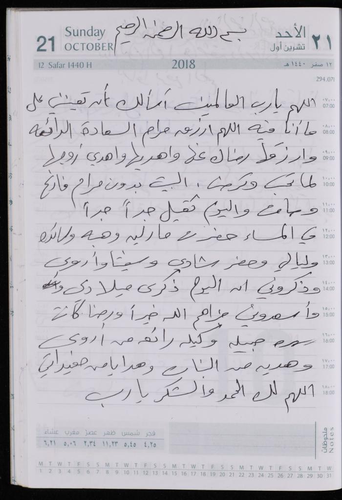 The Diary of Fadeyyeh Darabe, Dura- Hebron, 2018