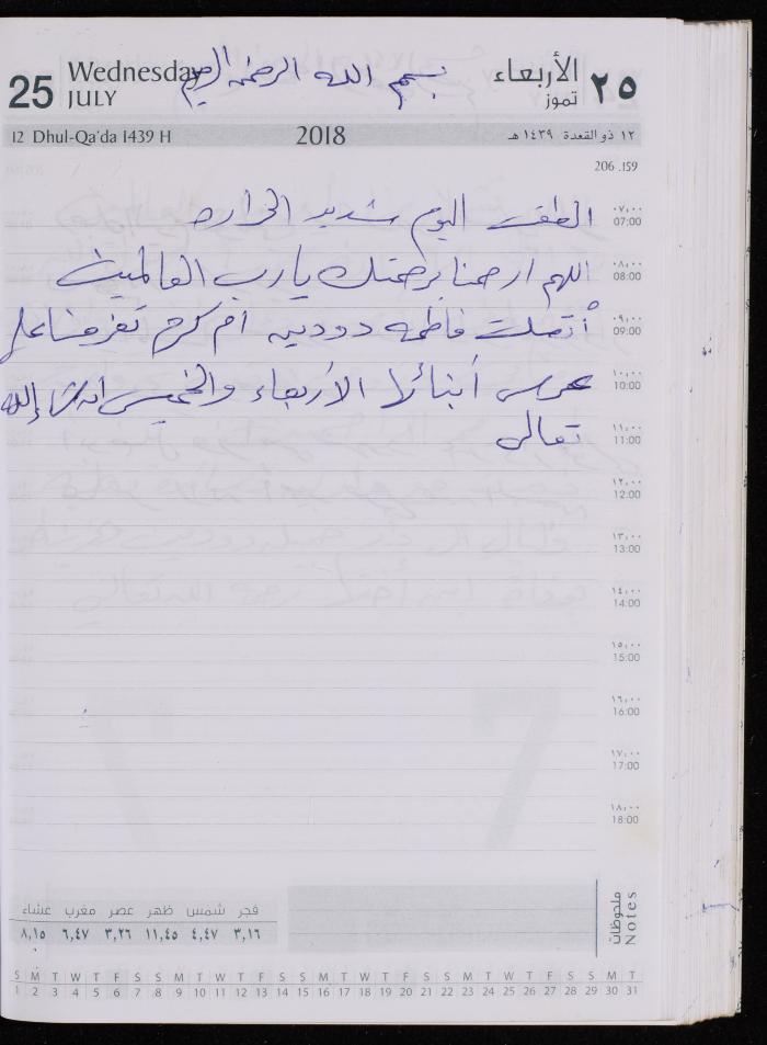 The Diary of Fadeyyeh Darabe, Dura- Hebron, 2018