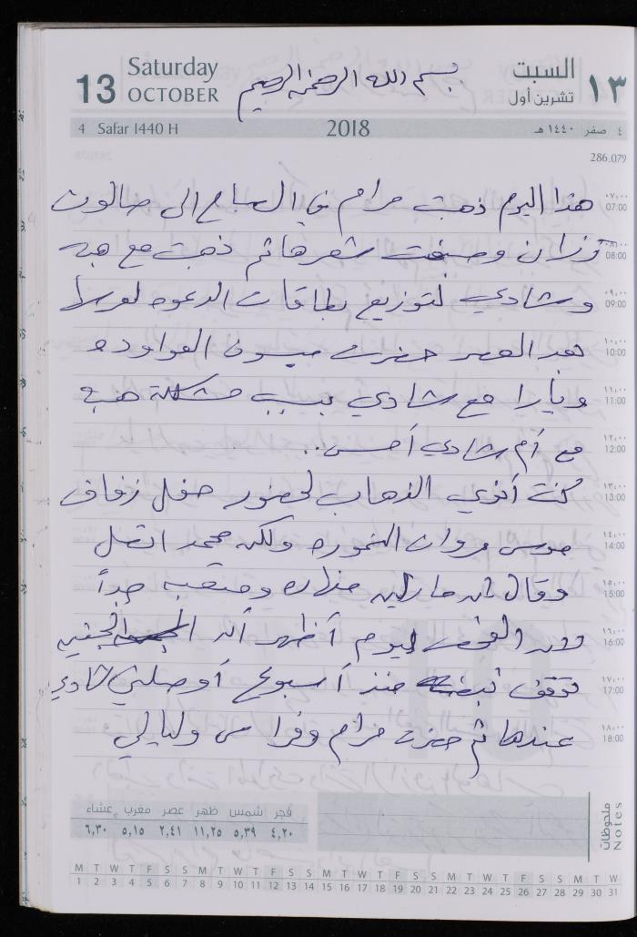 The Diary of Fadeyyeh Darabe, Dura- Hebron, 2018
