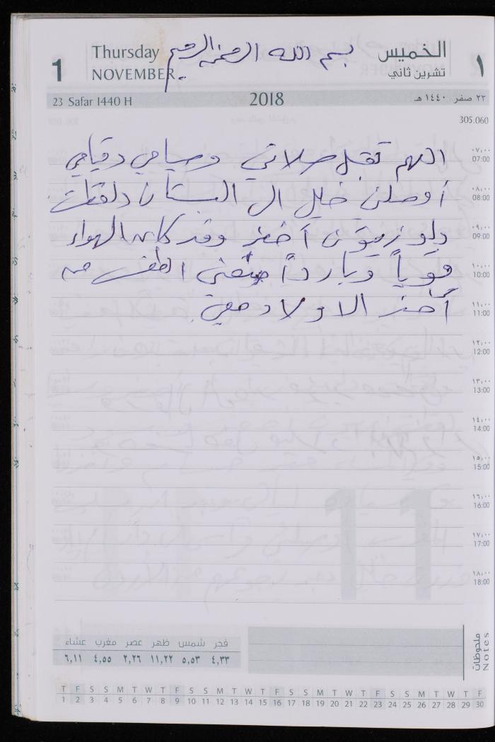 The Diary of Fadeyyeh Darabe, Dura- Hebron, 2018
