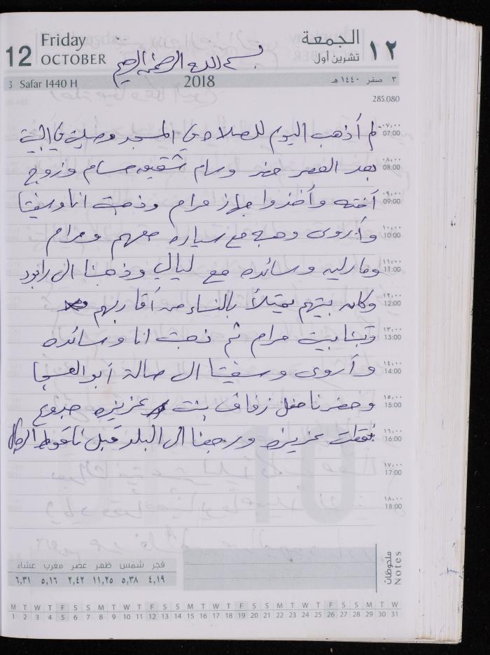 The Diary of Fadeyyeh Darabe, Dura- Hebron, 2018