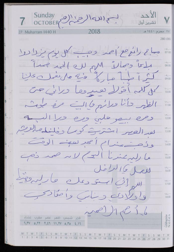 The Diary of Fadeyyeh Darabe, Dura- Hebron, 2018