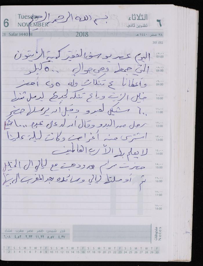 The Diary of Fadeyyeh Darabe, Dura- Hebron, 2018