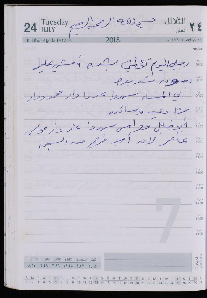 The Diary of Fadeyyeh Darabe, Dura- Hebron, 2018