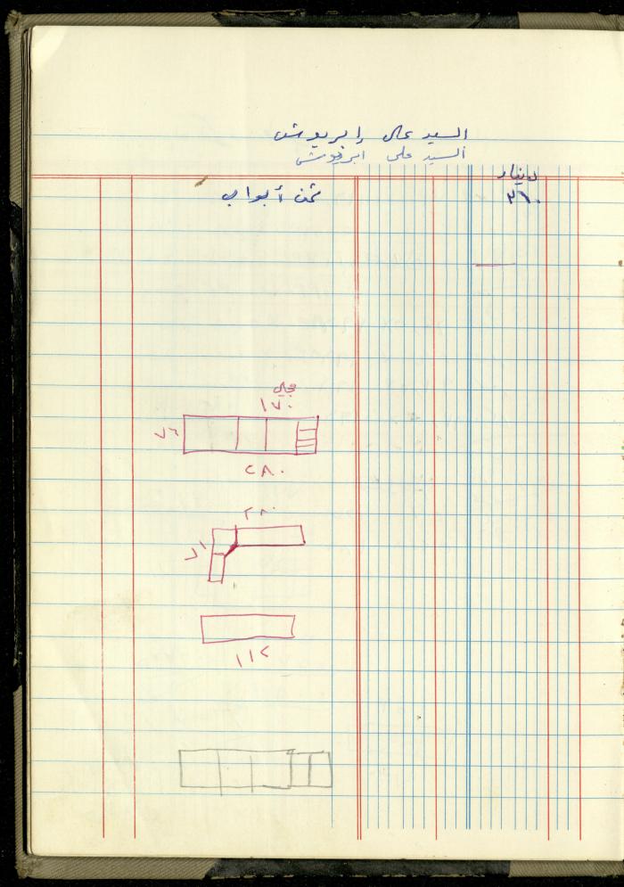 Ahmad Nammoura's Measurements and Accounts Book, Amman - Jordan, 1988