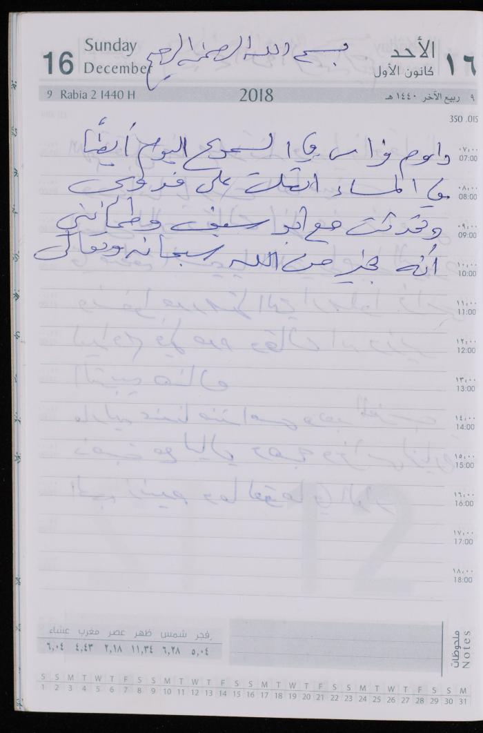 The Diary of Fadeyyeh Darabe, Dura- Hebron, 2018