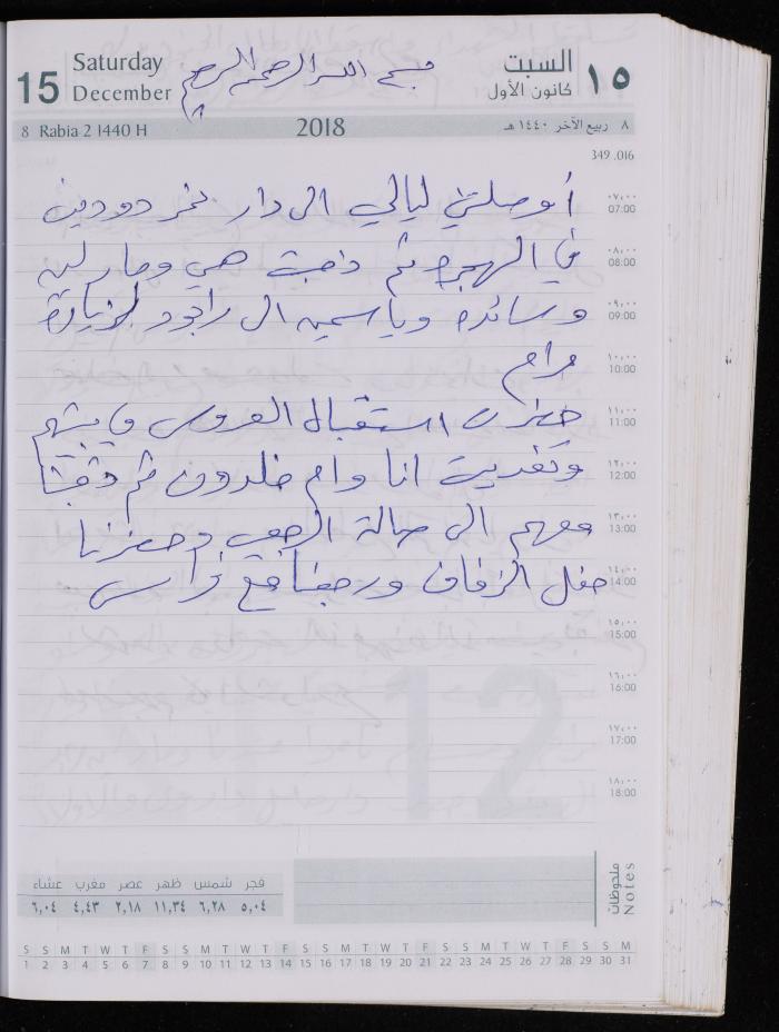 The Diary of Fadeyyeh Darabe, Dura- Hebron, 2018