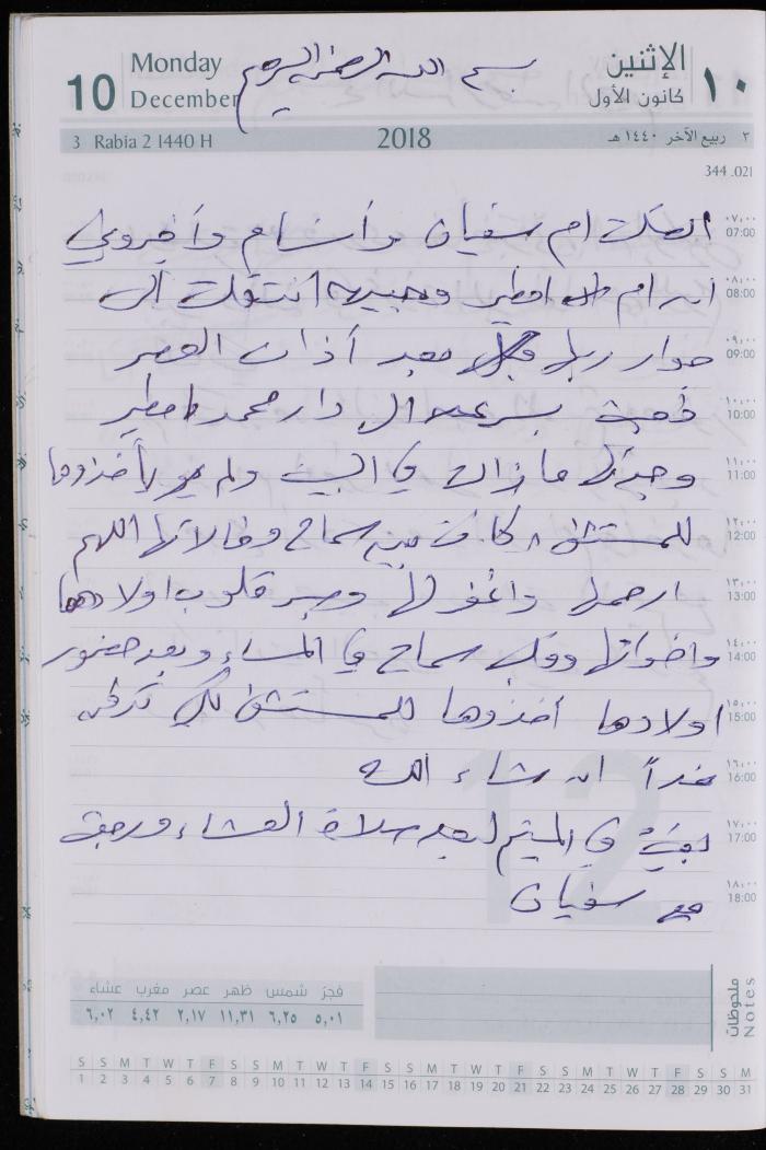 The Diary of Fadeyyeh Darabe, Dura- Hebron, 2018