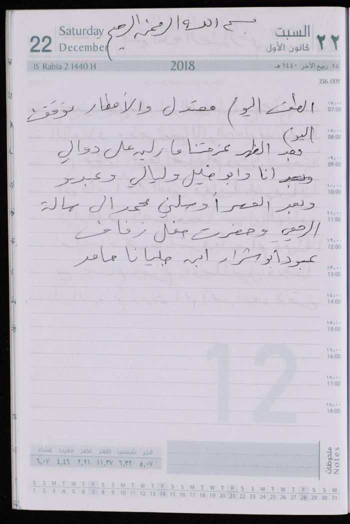 The Diary of Fadeyyeh Darabe, Dura- Hebron, 2018