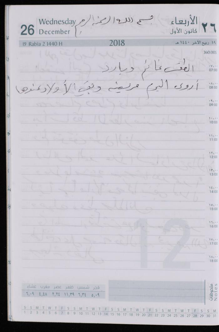 The Diary of Fadeyyeh Darabe, Dura- Hebron, 2018