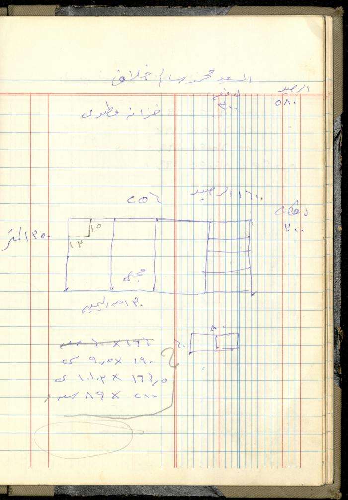 Ahmad Nammoura's Measurements and Accounts Book, Amman - Jordan, 1988