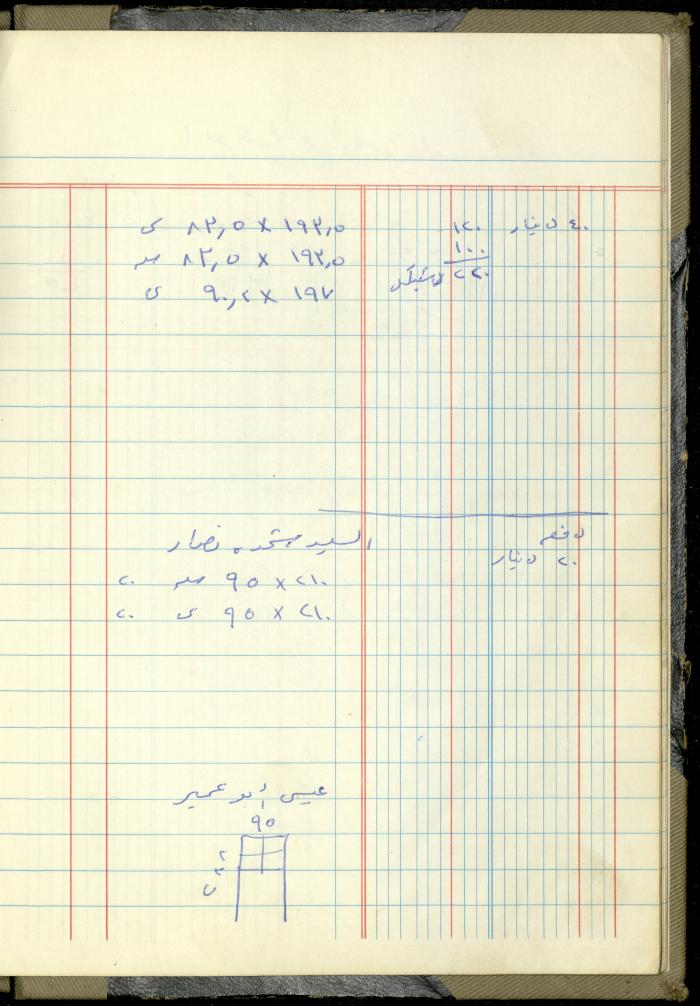 Ahmad Nammoura's Measurements and Accounts Book, Amman - Jordan, 1988