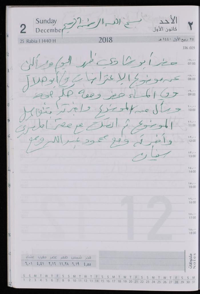 The Diary of Fadeyyeh Darabe, Dura- Hebron, 2018