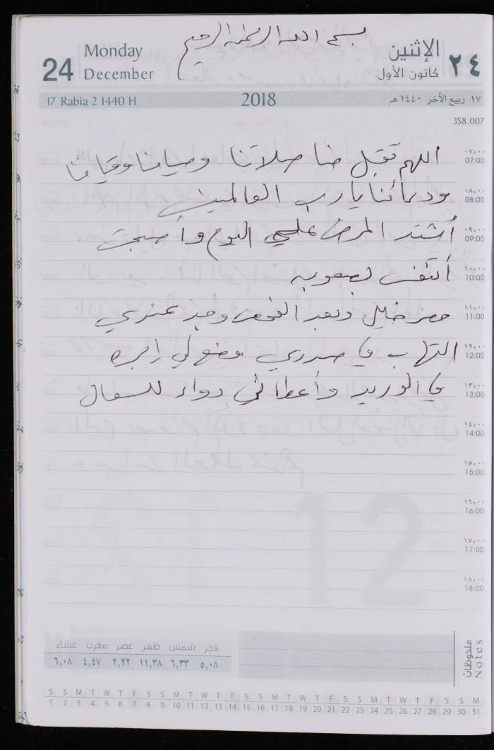 The Diary of Fadeyyeh Darabe, Dura- Hebron, 2018