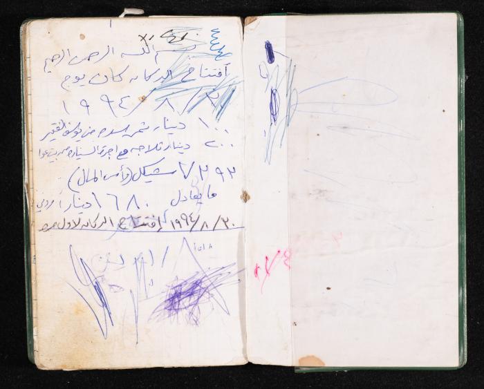 A Notebook of Fadeyyeh Darabe's Financial Accounts, Dura-Hebron, the 1990s 