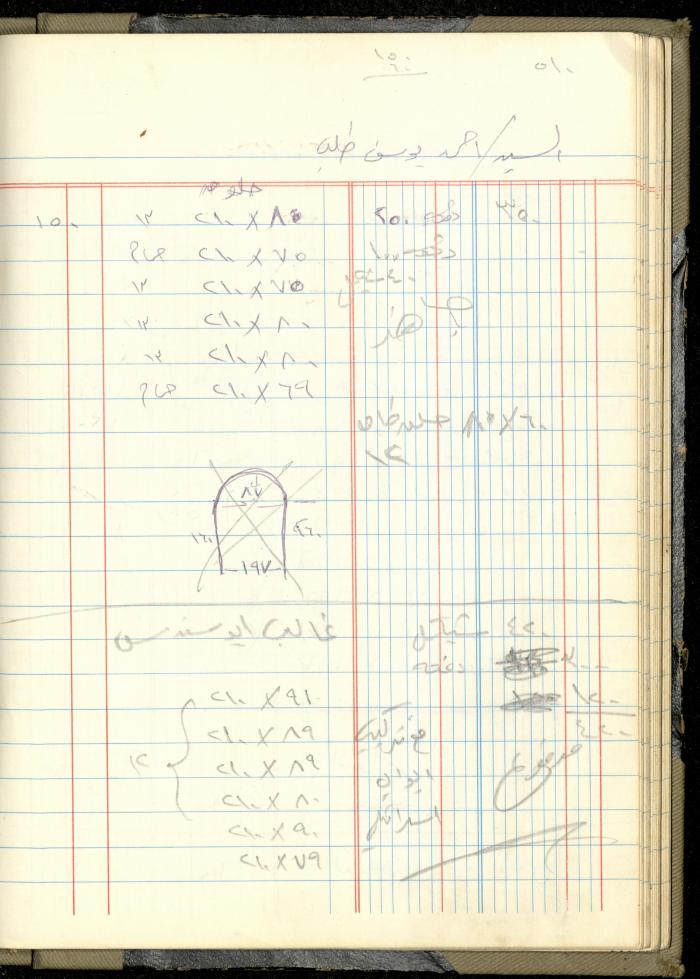 Ahmad Nammoura's Measurements and Accounts Book, Amman - Jordan, 1988