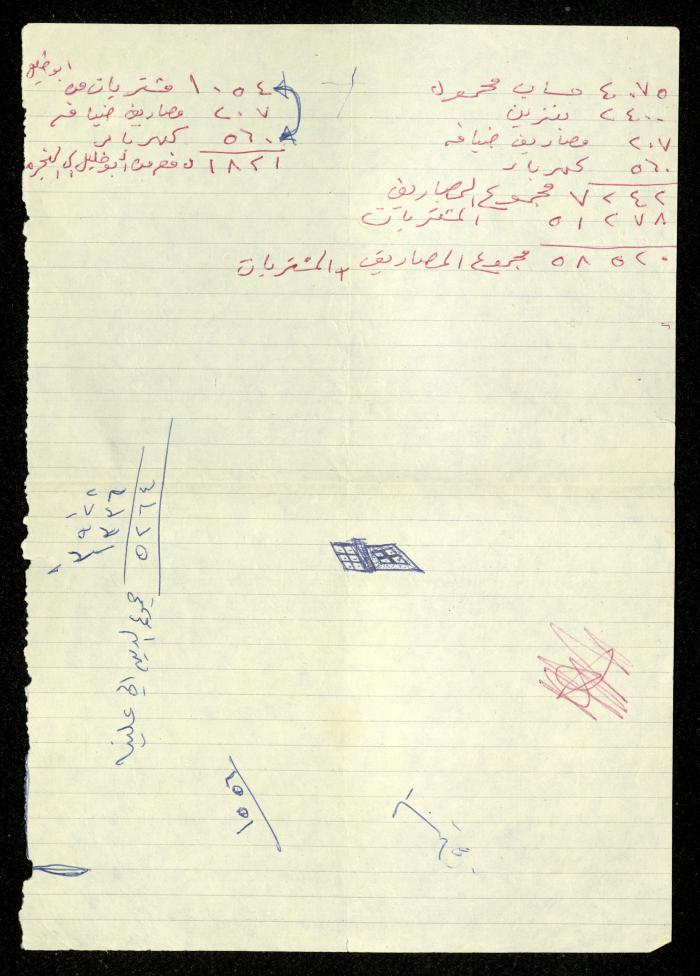 A Notebook of Fadeyyeh Darabe's Financial Accounts, Dura-Hebron, the 1990s 