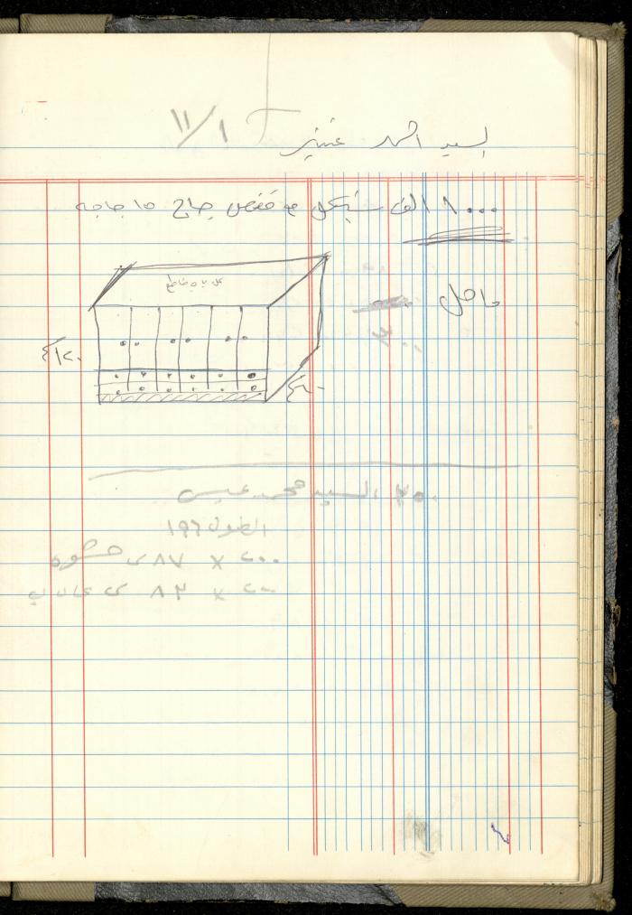 Ahmad Nammoura's Measurements and Accounts Book, Amman - Jordan, 1988
