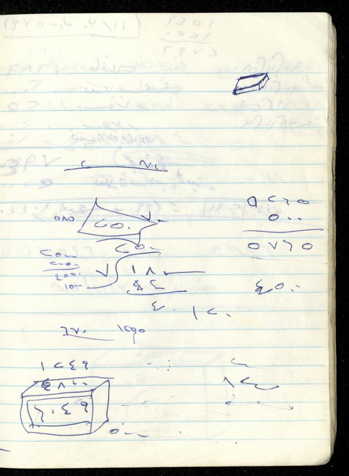 Fadeyyeh Darabe's Financial Accounts Notebook, Dura-Hebron, 1997