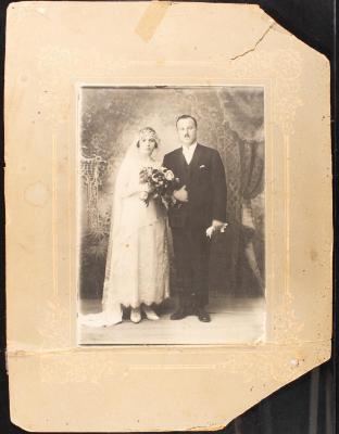 Amin Kawar and His Wife Mary Kozma, Nazareth, 1924