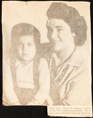 وداد قعوار وابنتها زينة، 1970-1979