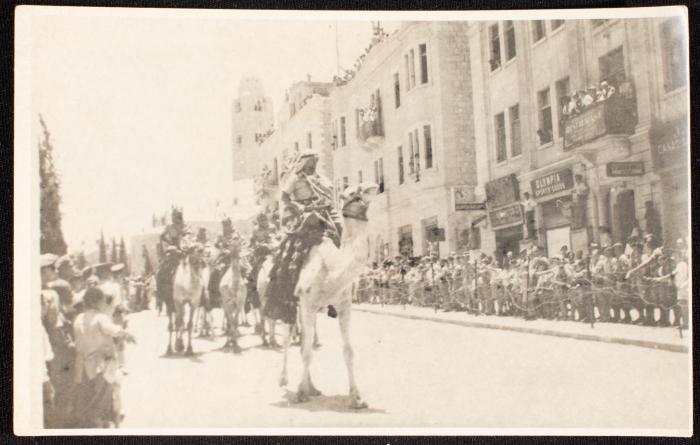 King Abdullah I during His Visit to Jerusalem