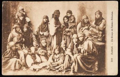 "A Group of Bedouin Women", a Postcard