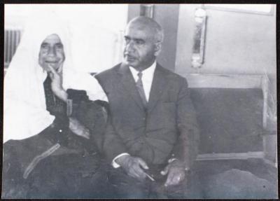 Maria Afaneh with Her Son Saba, Bethlehem, the 1940s