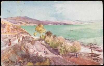 "Lake Tiberias", a Postcard
