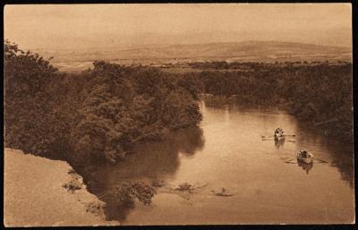 "The River Jordan with Jericho in Sight", a Postcard
