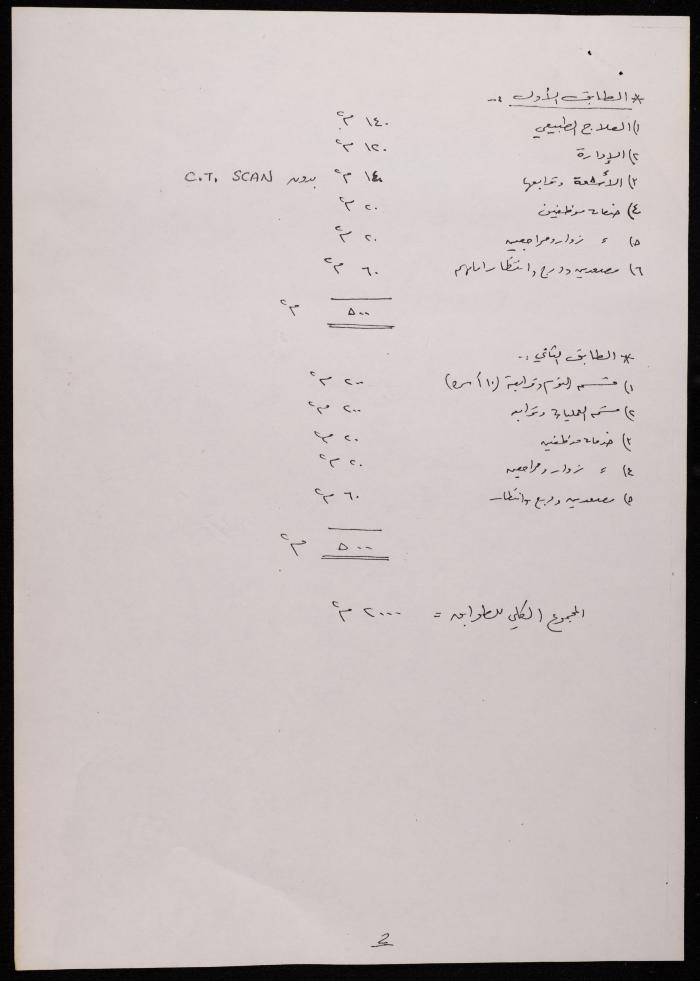 برنامج المساحات للمركز الطبي في جمعية أصدقاء المريض، طولكرم، 1991
