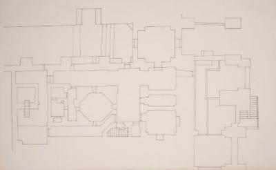 A Plan of a Building Near al-Aqsa Mosque, Jerusalem, the 1990s