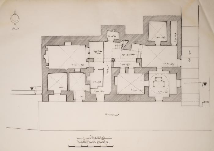 The Ground-Floor Plan of al-Khaldi Family Home- al-Turba Djaliqiyya, Jerusalem, the 1990s