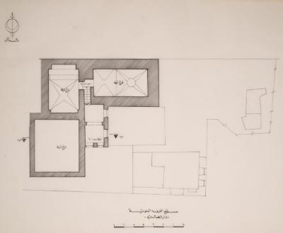 The Upper Room Plan of al-Khaldi Family Home, Jerusalem, the 1990s