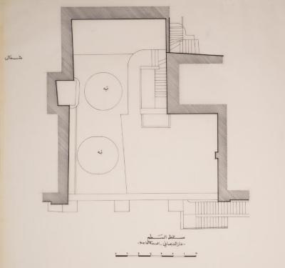 The Rooftop Area of al-Dajani Family Home-al-Fareseyyah School Plan, Jerusalem, the 1990s
