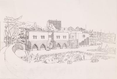 An Engineering Drawing by Dar al-Funun al-Arabeyyah, Jerusalem, the 1990s 