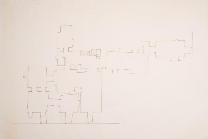 A Plan of a Building Near al-Aqsa Mosque, Jerusalem, the 1990s