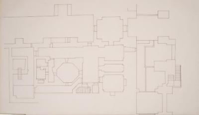 A Plan of a Building Near al-Aqsa Mosque, Jerusalem, the 1990s