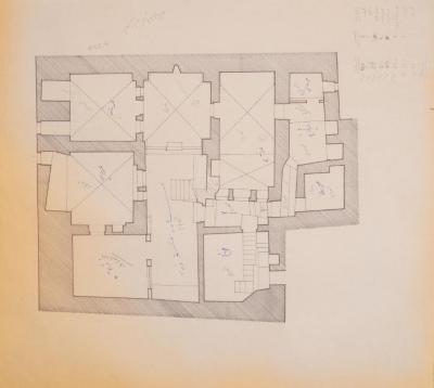 A First-Floor Area Plan of al-Budeiri Family Home, Jerusalem, the 1990s