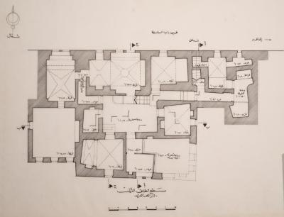 The First-Floor Plan of al-Khaldi Family Home, Jerusalem, the 1990s