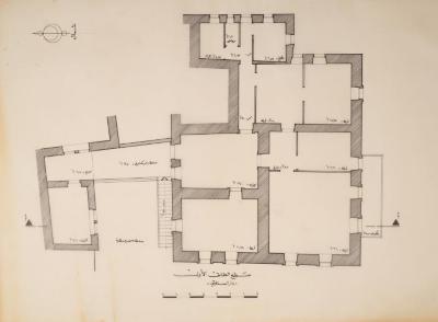 The First-Floor Area Plan of al-Salfiti Family Home, Jerusalem, the 1990s