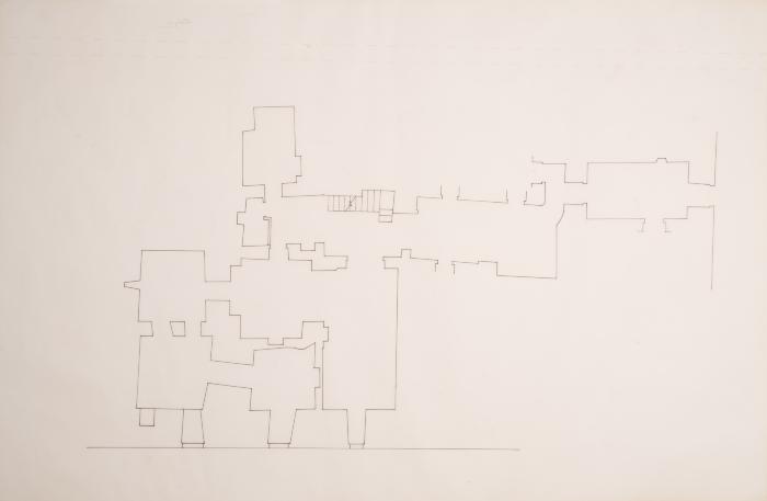 A Plan of a Building Near al-Aqsa Mosque, Jerusalem, the 1990s