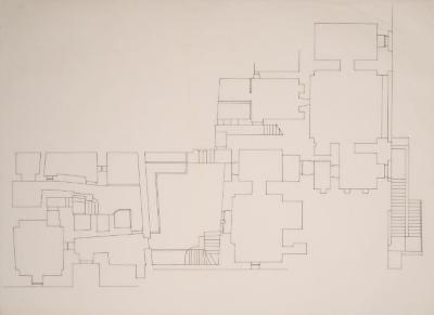 A Plan of a Building Near al-Aqsa Mosque, Jerusalem, the 1990s