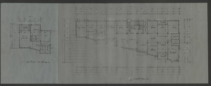 A Fourth-Floor Area Plan of al-Anani Family Commercial Housing, Halhul, 2 December 1989