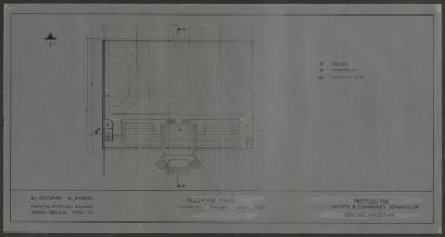 The Plan of the Middle-Floor for a Gym, Jericho, the 1980s 
