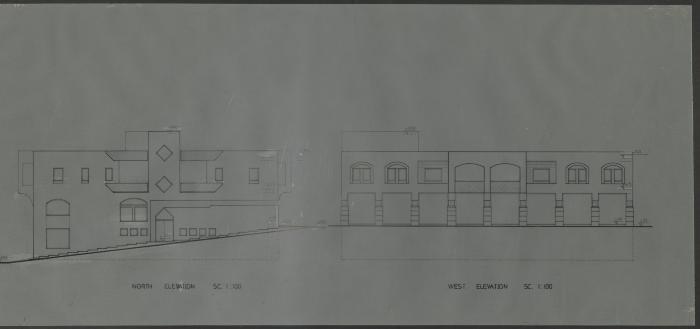 The Plan for the Gym Building's Four Sides, Jericho, the 1980s 